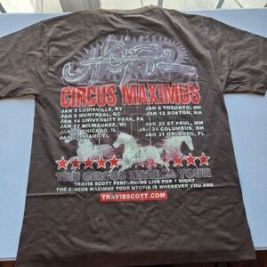 Travis Scott Circus Maximus Tour Shirt Brown Large